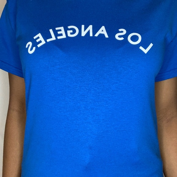 Blue Los Angeles tee - Picture 3 of 4